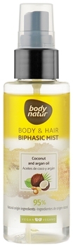 Универсальный мист для тела и волос Body Natur Body and Hair Mist Coconut and Argan oil, 100 мл - Pampik