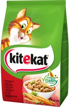 Cухий корм Kitekat Говядина с овощами 1.8 кг - Pampik
