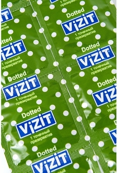 Презервативи латексні Vizit Dotted, точкові, 3 шт. - Pampik - 10