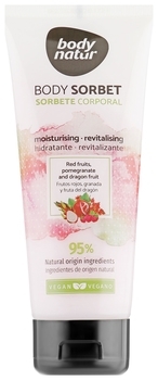 Крем-сорбет для тіла Body Natur Body Sorbet Red Fruits Pomegranate and Dragon Fruit, 200 мл - Pampik
