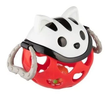 Игрушка-погремушка Canpol Babies Котик, красный (79/101_red) - Pampik - 2