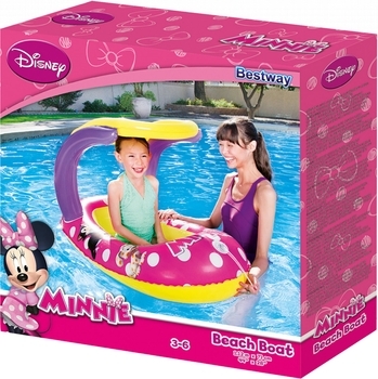 Плотик з навісом Bestway Мінні Маус, рожевий з салатовим і фіолетовим (21165) - Pampik - 2