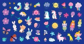 Суперові наліпки. Феї та єдинороги (9786178098094) - Pampik - 2