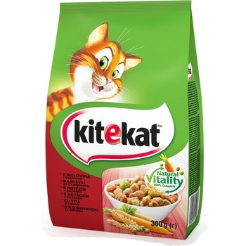 Корм для котів Kitekat Яловичина з овочами, 300 г - Pampik
