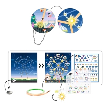 Набір для творчості Djeco Фабрика мистецтва Колесо огляду (DJ09311) - Pampik - 2