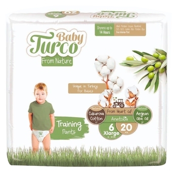 Підгузки-трусики дитячі Baby Turco 6 XL (16+ кг), 20 шт. - Pampik