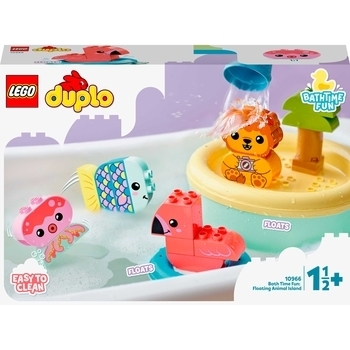 Конструктор LEGO DUPLO Пригоди у ванній кімнаті: плавучий острів для звірів, 20 деталей (10966) - Pampik