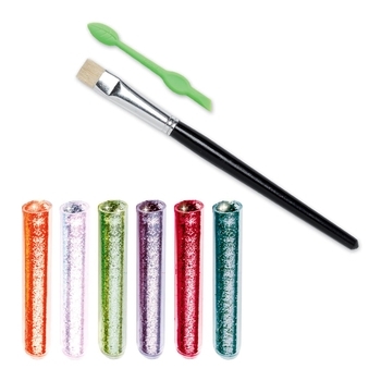 Набор для рисования блестками Djeco Блестящие русалки (DJ09507) - Pampik - 3