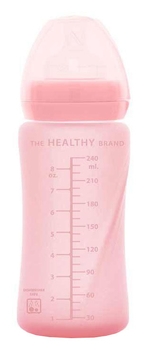 Скляна пляшка для годування Everyday Baby із силіконовим захистом, 240 мл, м'ятний (10227) - Pampik - 4