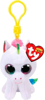 Мягкая игрушка-брелок TY Beanie Boo's Белый единорог Pixy, 12 см (35040) - Pampik