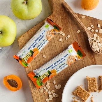 Батончик злаковий Fleur Alpine Органік Вівсяний з яблуком і абрикосом, 23 г - Pampik - 5