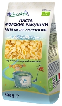 Паста Fleur Alpine Mezze Coccioline Морські мушлі, 500 г - Pampik