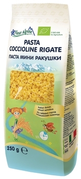 Макарони органічні Fleur Alpine Міні Мушлі, 250 г - Pampik