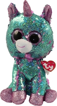 Мягкая игрушка TY Flippables Единорог Celeste, 25 см, зеленый (36798) - Pampik - 2