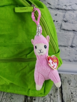 М'яка іграшка-брелок TY Beanie Babies Рожева лама Lana, 12 см (36607) - Pampik - 6