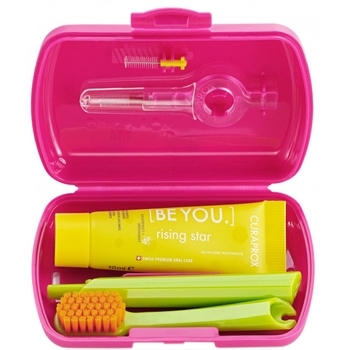 Дорожній набір Curaprox Be You Magenta, пурпурний - Pampik