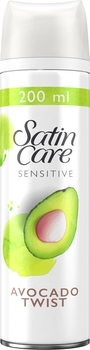 Гель для гоління для жінок Gillette Satin Care Avocado Twist, 200 мл - Pampik