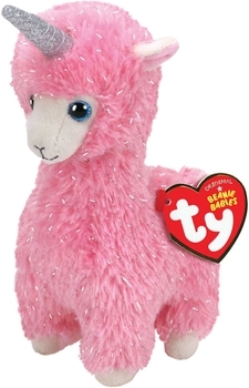 М'яка іграшка TY Beanie Babies Лама Lana, 15 см, рожевий (36282) - Pampik - 3