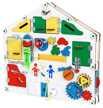 Розвиваюча дошка-будинок GoodPlay, з підсвічуванням, 55х52х11 см (D004) - Pampik - 3