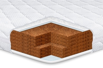 Дитячий матрац Eurosleep Kiddy Super Cocos, 120х60 см, білий (5320) - Pampik - 2