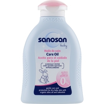 Дитяче масло для шкіри Sanosan Baby Care, 200 мл - Pampik