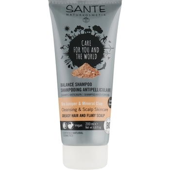 БІО-Шампунь для жирного волосся проти лупи Sante Ялівець і Глина, 200 мл - Pampik - 3