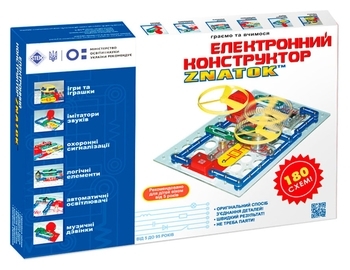 Конструктор Znatok, 180 схем, укр. язык (REW-K003) - Pampik