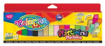 Пластилін Colorino Mix, 18 кольорів (57424PTR) - Pampik