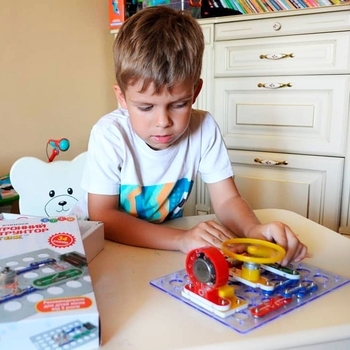 Конструктор Znatok Перші кроки в електроніці, 34 схеми, набір С, укр. мова (REW-K062) - Pampik - 8