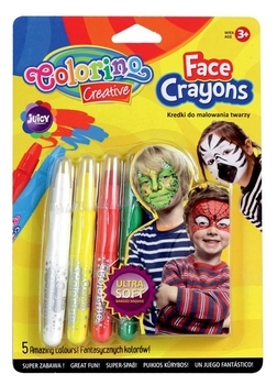 Грим для обличчя Сolorino, 5 кольорів (80047PTR) - Pampik