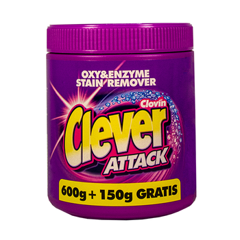 Пятновыводитель-порошок Clever Attack, 750 г - Pampik