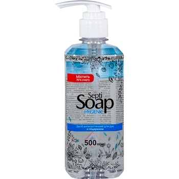 Антисептичний засіб для рук SeptiSoap Hygienic, 500 мл - Pampik