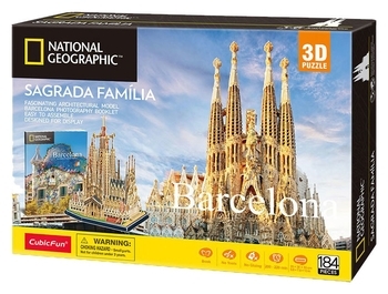 3D Пазл CubicFun National Geographic Храм Святого Семейства, 184 шт. (DS0984h) - Pampik