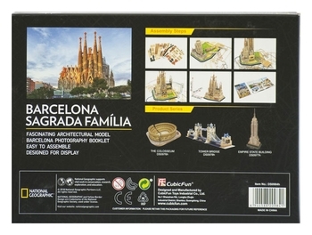 3D Пазл CubicFun National Geographic Храм Святого Семейства, 184 шт. (DS0984h) - Pampik - 10