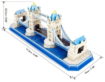3D Пазл CubicFun Тауэрский Мост, 52 элемента (C238h) - Pampik - 5