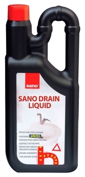 Средство для очистки водостоков Sano Drain Liquid, 1 л - Pampik