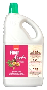 Средство ароматизированное для мытья пола 4 в 1 Sano Fresh Пасифлора, 2000 мл - Pampik