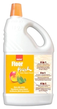 Средство ароматизированное для мытья пола 4 в 1 Sano Fresh Персик, 2000 мл - Pampik