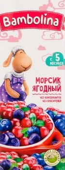 Морсик Bambolina ягодный, 200 мл - Pampik
