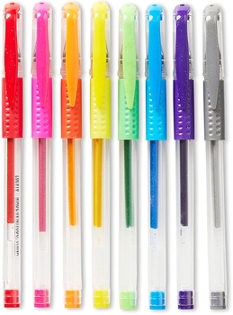 Набір ароматних гелевих ручок Scentos Мерехтливі кольори, 8 шт. (25012) - Pampik - 2