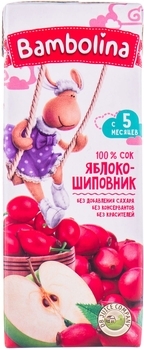 Сік Bambolina Яблуко-шипшина, 200 мл - Pampik