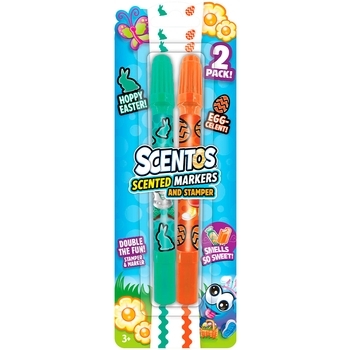 Набір ароматних маркерів Scentos Великодні фарби, помаранчевий, зелений (11637-2) - Pampik