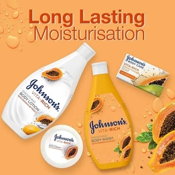Гель для душу Johnson's Vita-Rich, з екстрактом папаї, пом'якшувальний, 750 мл - Pampik - 4
