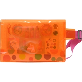 Пояс візажиста Markwins POP Neon Orange з косметикою (1539016E) - Pampik
