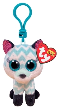 Мягкая игрушка-брелок TY Beanie Boo's Голубая лиса Atlas 12 см (35249) - Pampik