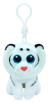 Мягкая игрушка-брелок TY Beanie Babies Белый Тигренок Tundra, 12 см (35234) - Pampik