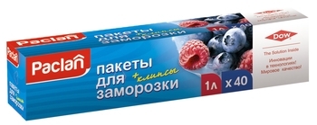 Пакеты Paclan для заморозки 1л 40шт - Pampik