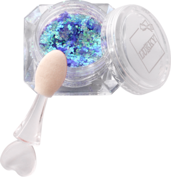 Клейкие блестки Lukky для лица и тела, сухие, сапфир, 4 г - Pampik - 2
