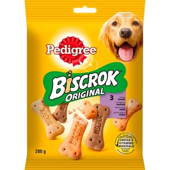 Ласощі для собак Pedigree Biscrok, 200 г - Pampik
