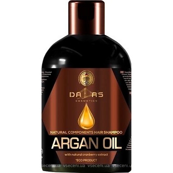 Шампунь для волос Dalas с натуральным экстрактом клюквы и аргановым маслом, 500 мл - Pampik